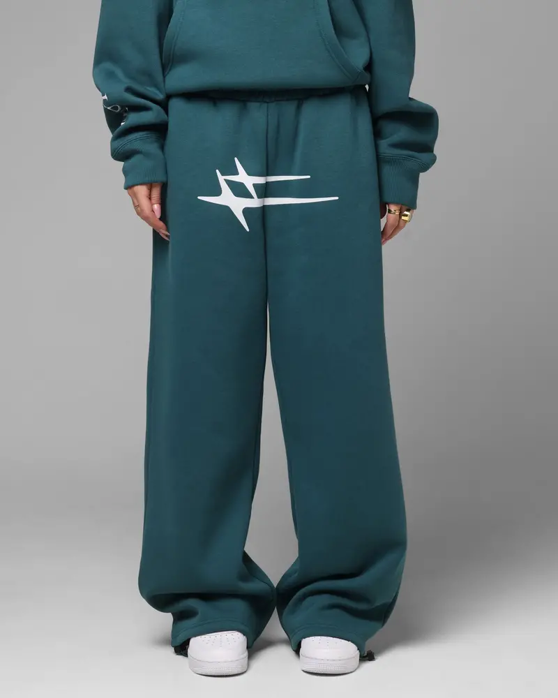 Loiter Hybrid Sweatpants Teal 1