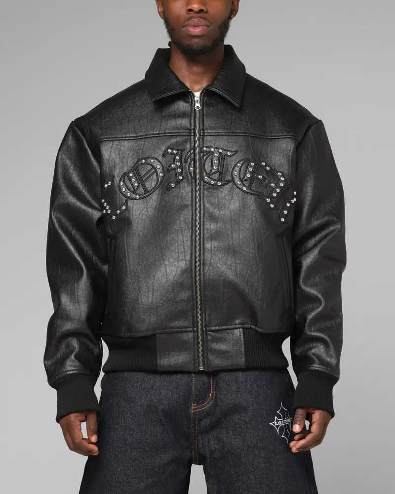 Loiter Imperial Vegan Leather Jacket Black 1