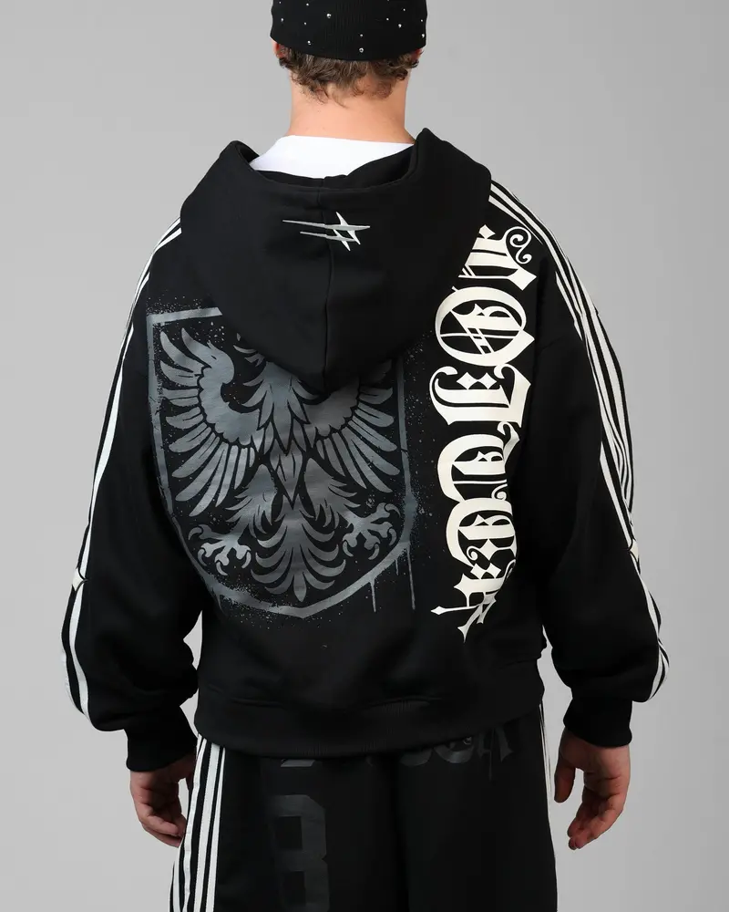 Loiter Imperial Zip Hoodie Black 1