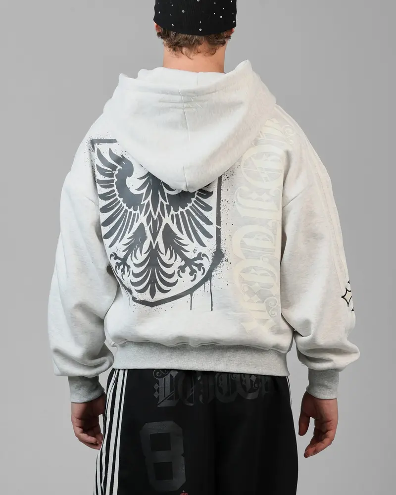 Loiter Imperial Zip Hoodie Grey 1
