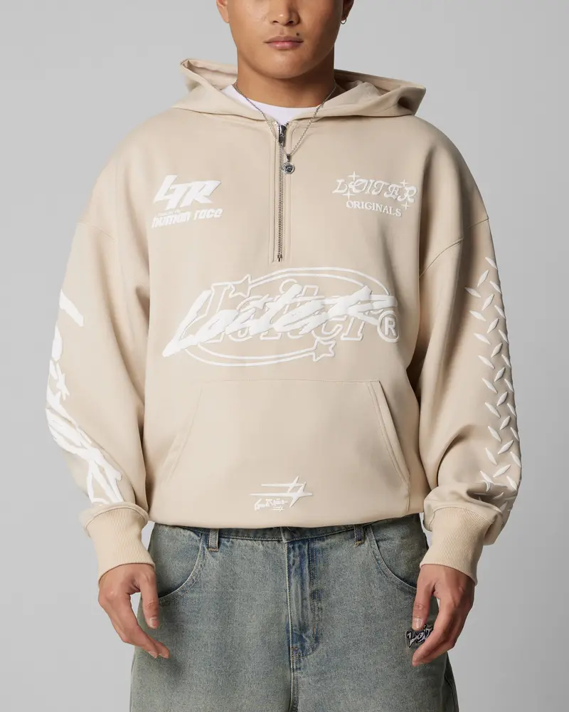 Loiter Instinct Hoodie Beige 1