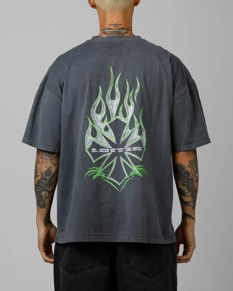 Loiter Iron Wrath T-Shirt Washed Charcoal 1