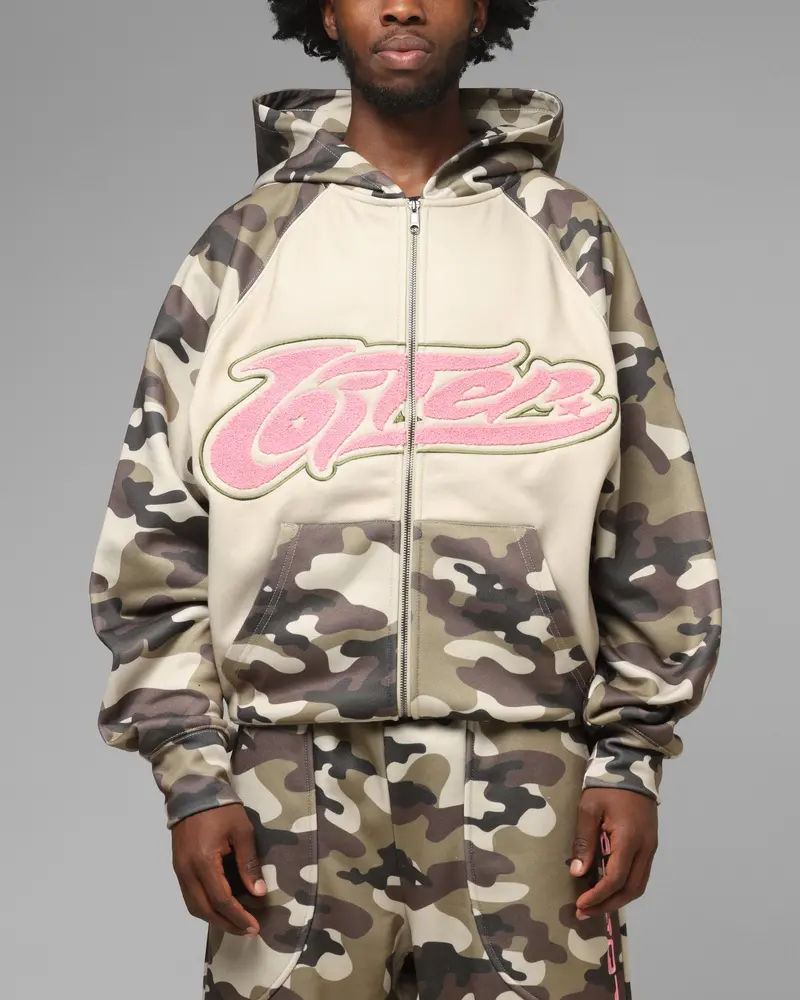 Loiter Jet Stream Zip Hoodie Camo 1