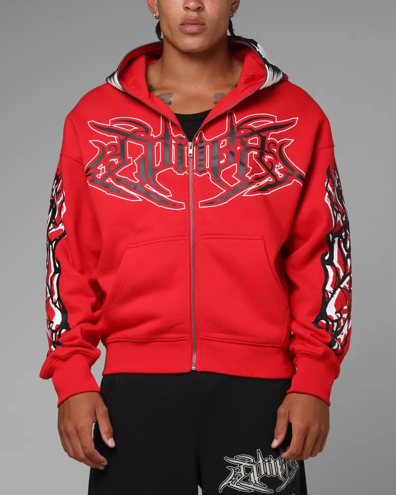 Loiter Marvel Spider-Man Carnage Zip Hoodie Red 1