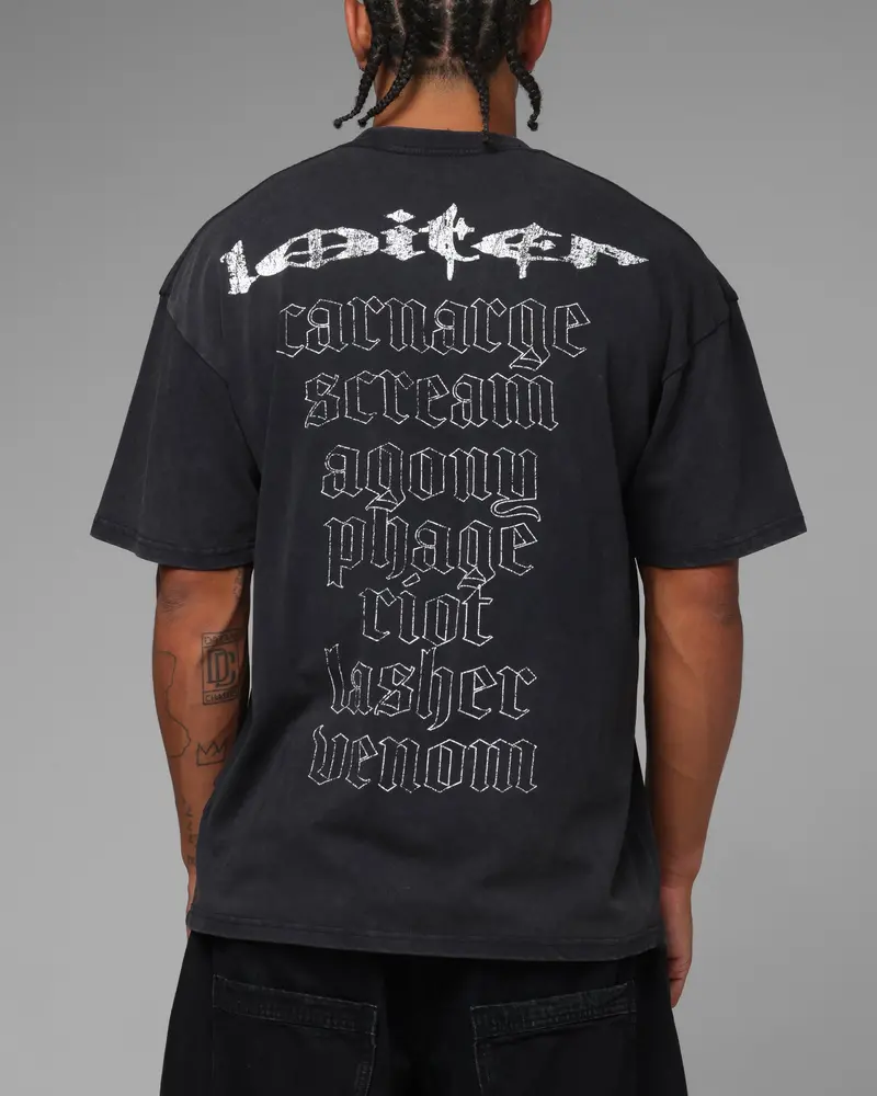 Loiter Marvel Symbiote Vintage T-Shirt Black 1