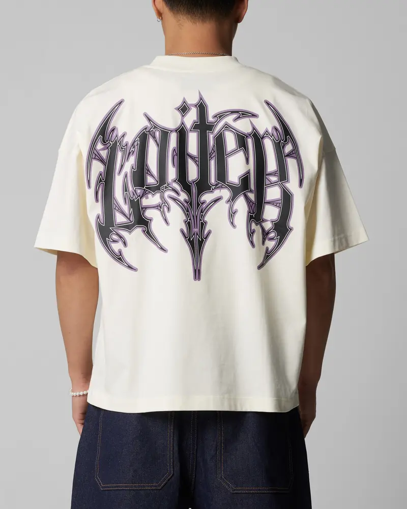 Loiter Metal Boxy T-Shirt Off White 1