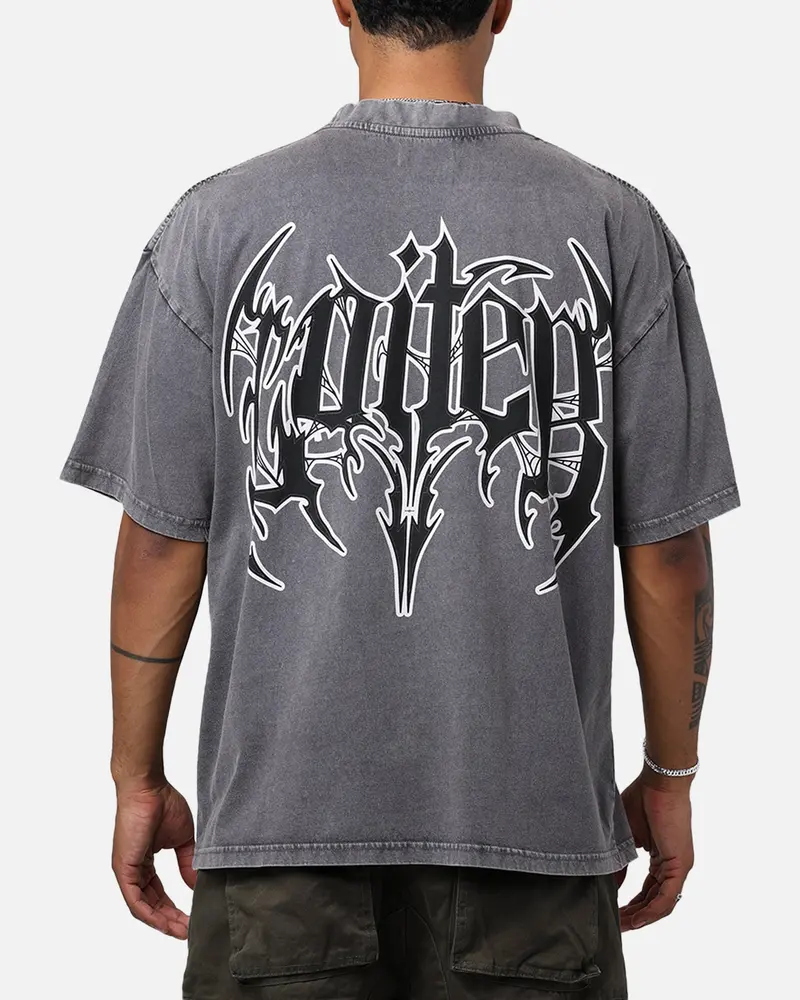 Loiter Metal T-Shirt Charcoal 1