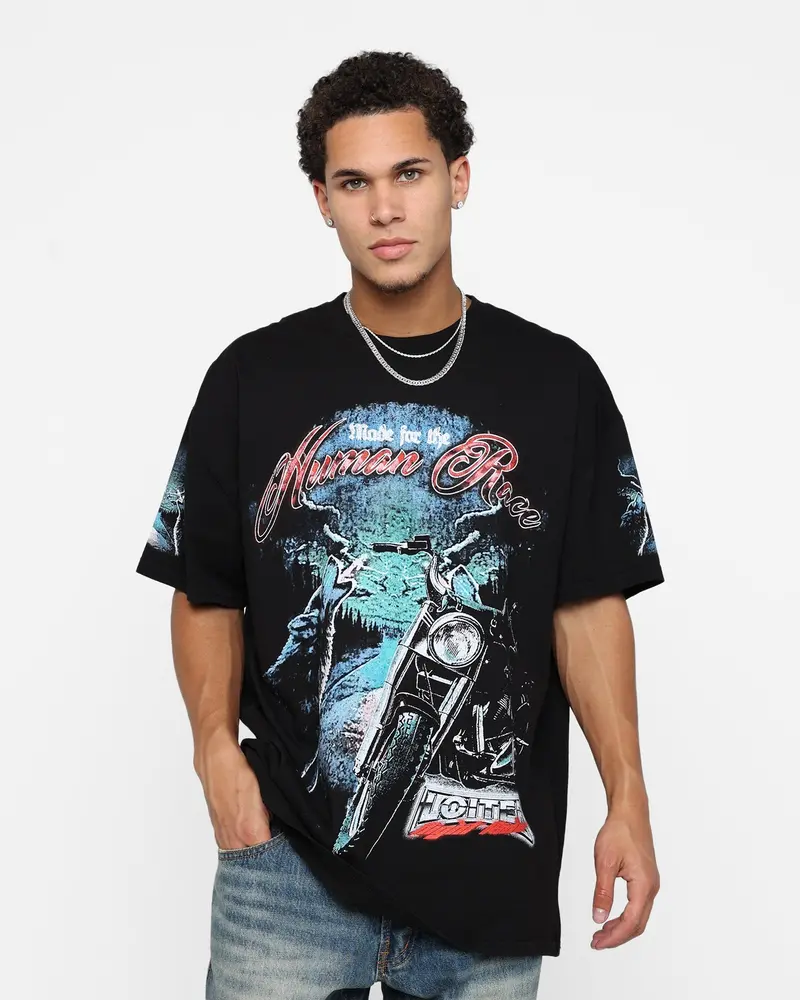 Loiter Midnight Route T-Shirt Black 1