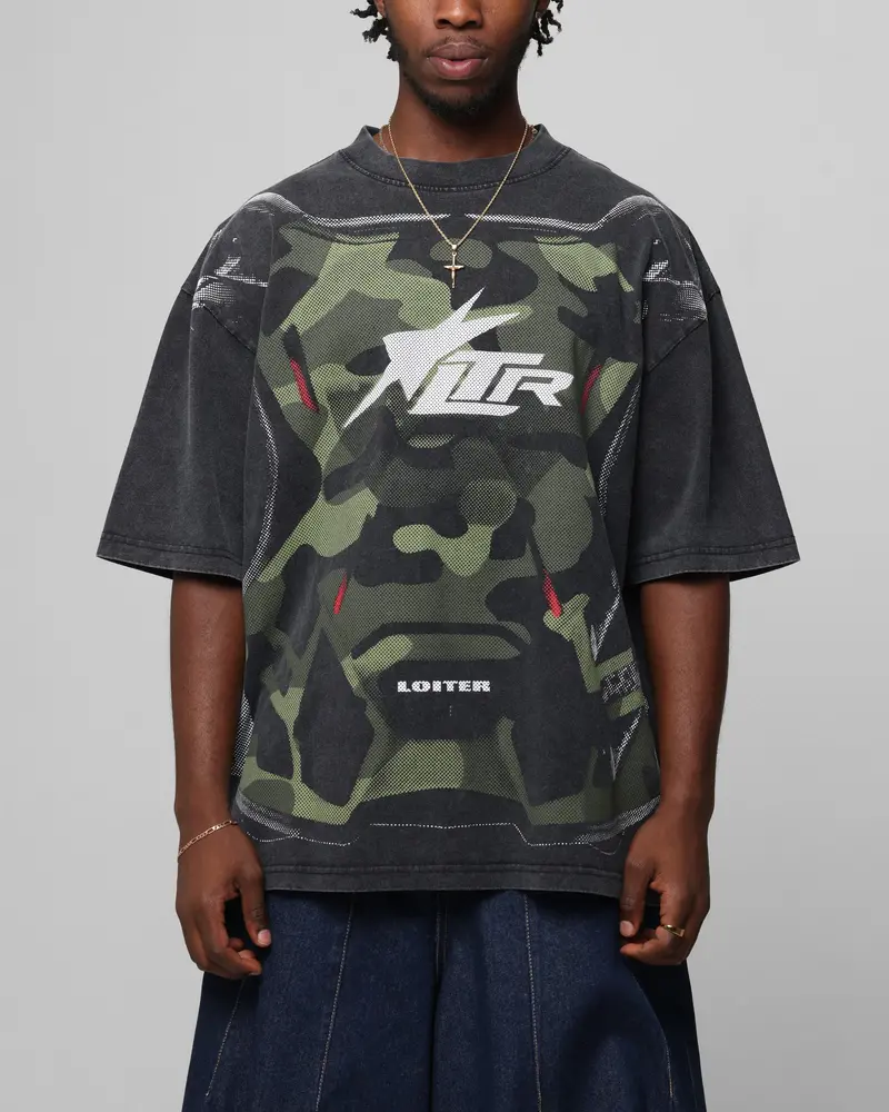 Loiter Motocross Vintage T-Shirt Vintage Black 1