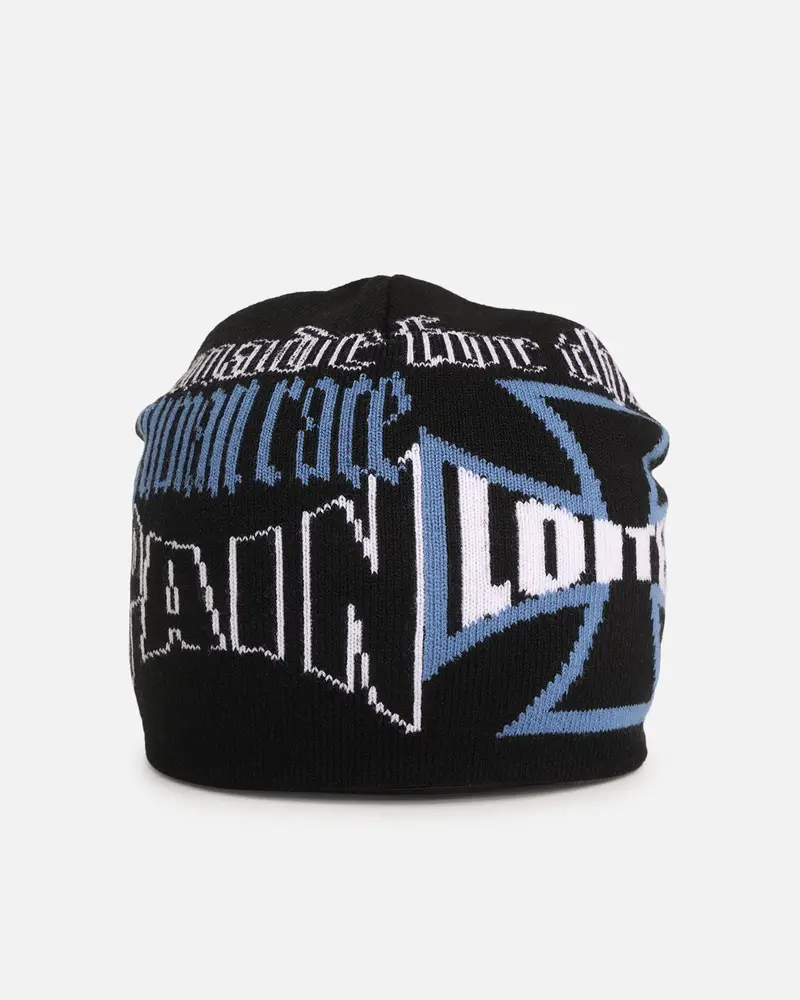 Loiter Motor Knit Skully Black/Blue 1