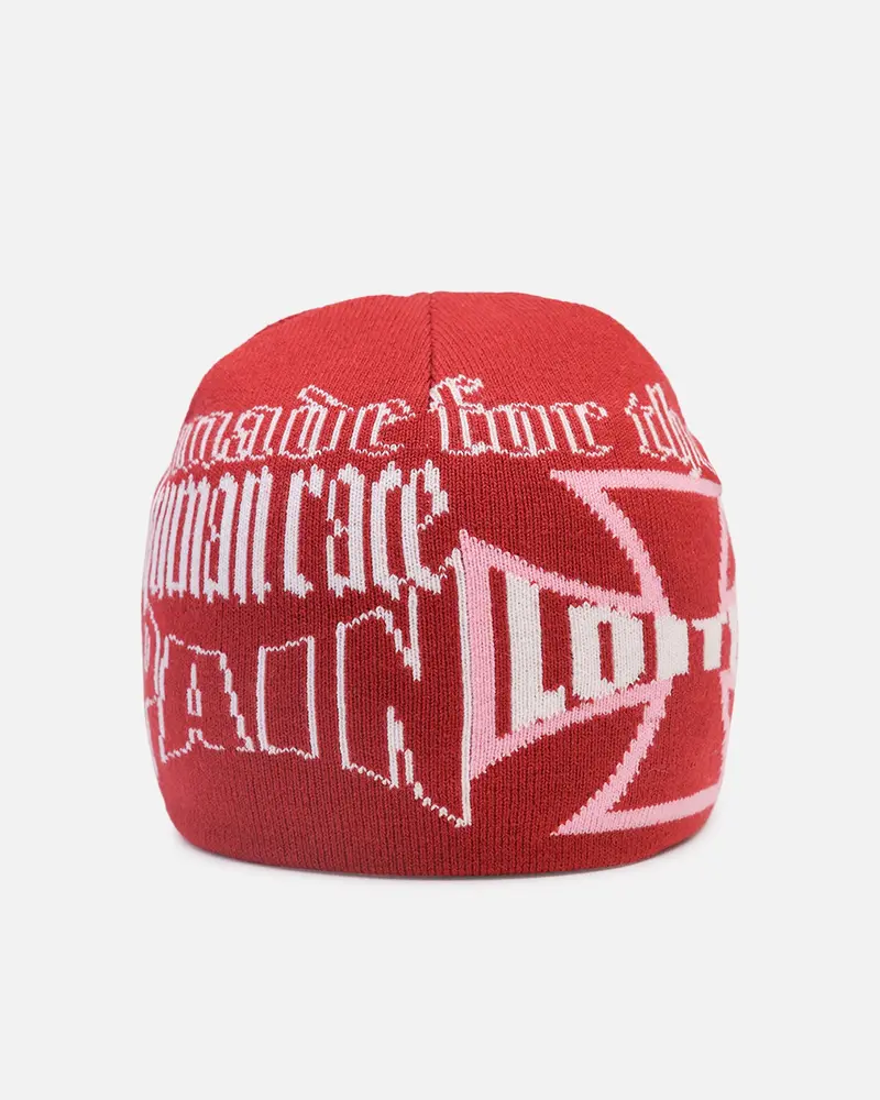 Loiter Motor Knit Skully Red/White 1