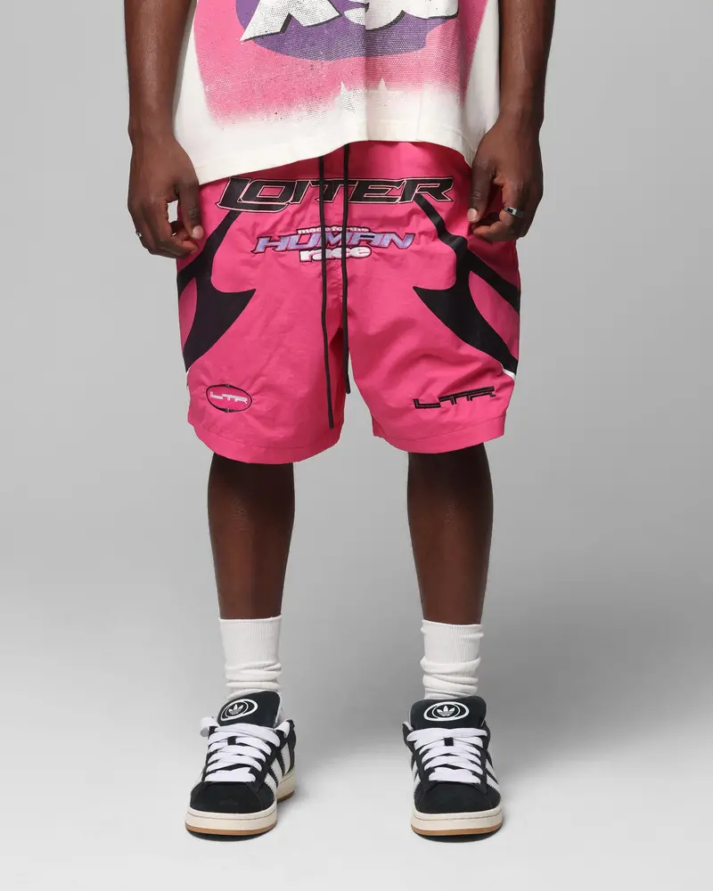 Loiter Motorway Walk Shorts Pink 1