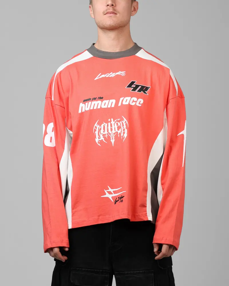 Loiter Night Crawler Long Sleeve T-Shirt Red/Black 1
