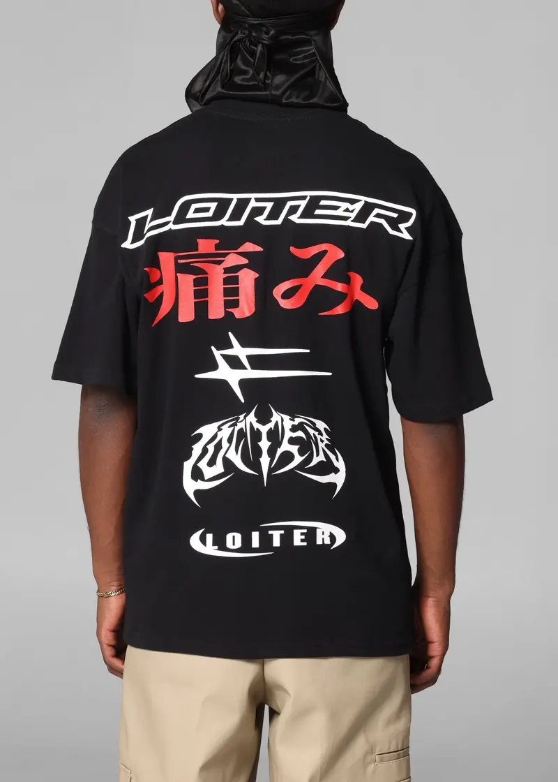 Loiter Pain T-Shirt Black 1