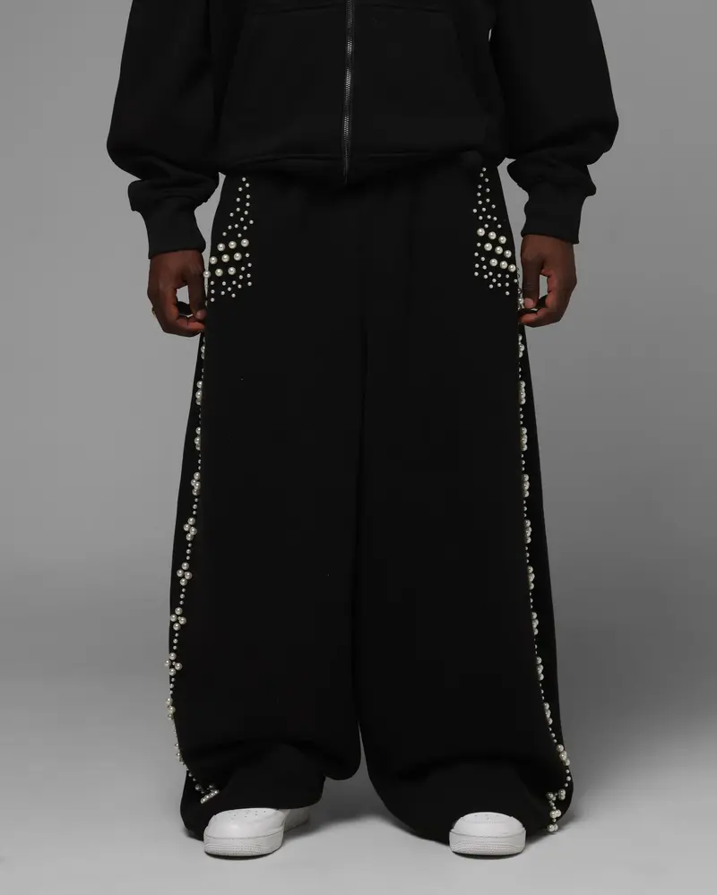 Loiter Pearl Sweatpants Black 1