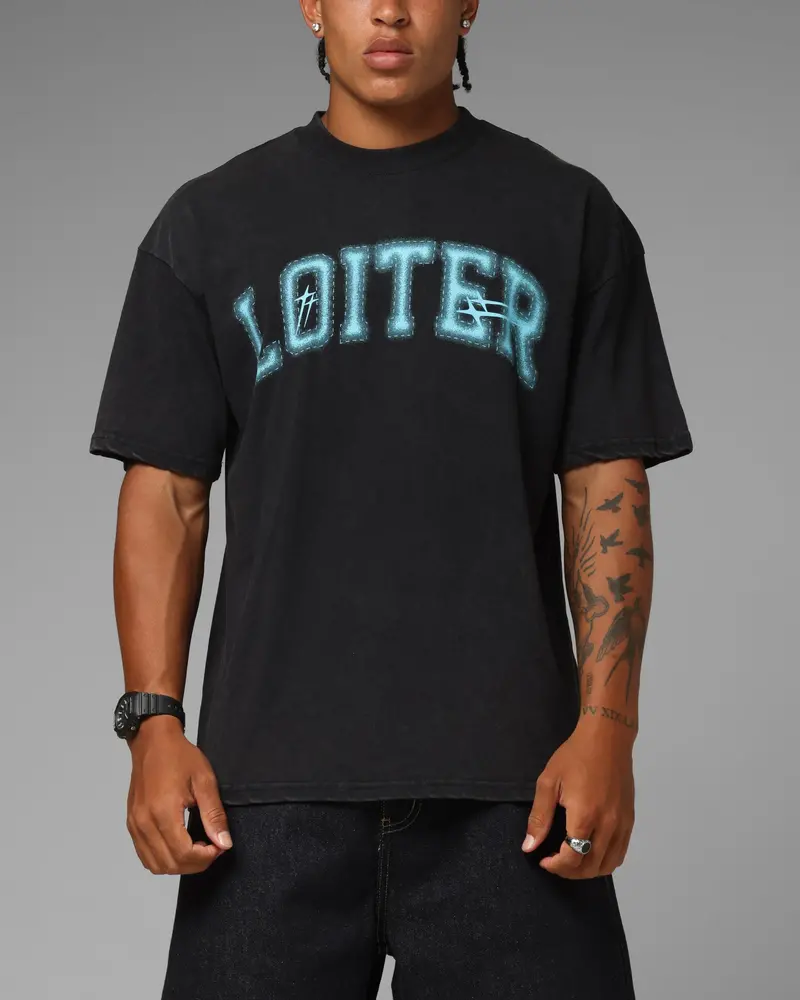 Loiter Phanton 98 T-Shirt Black Acidwash 1