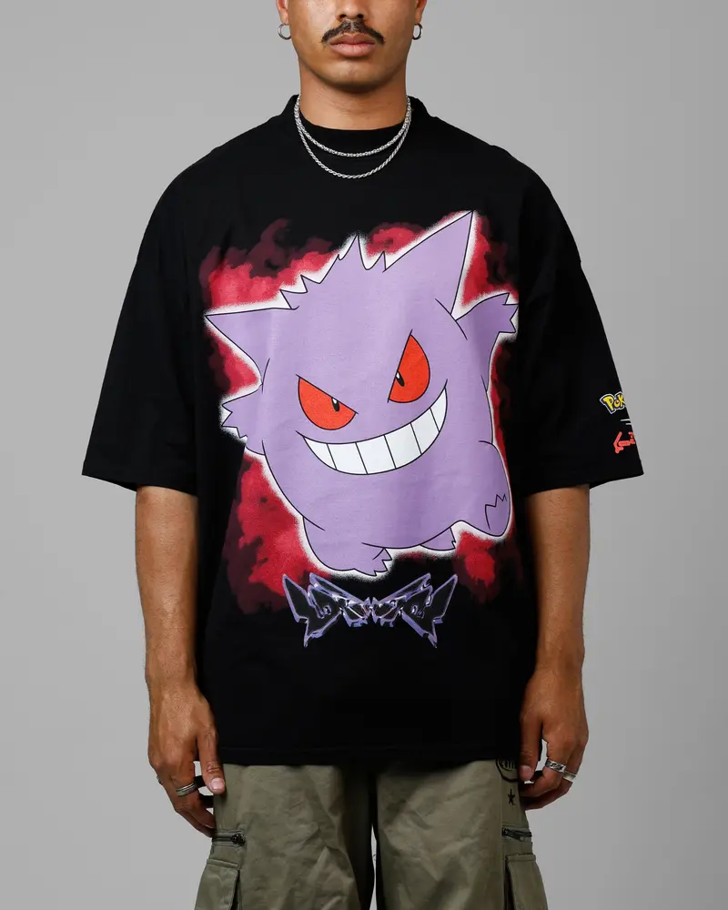 Loiter Pokémon By Loiter Gengar Premium T-Shirt Black 1