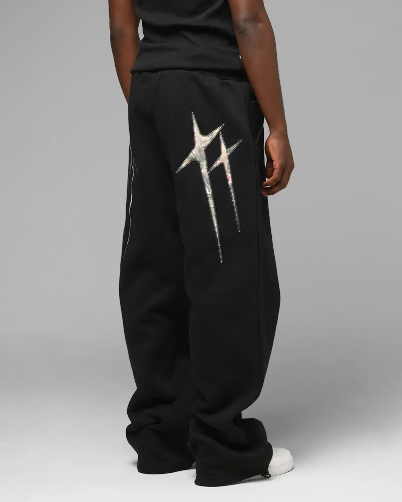 Loiter Premium Hybrid Sweatpants Black/Camo 1