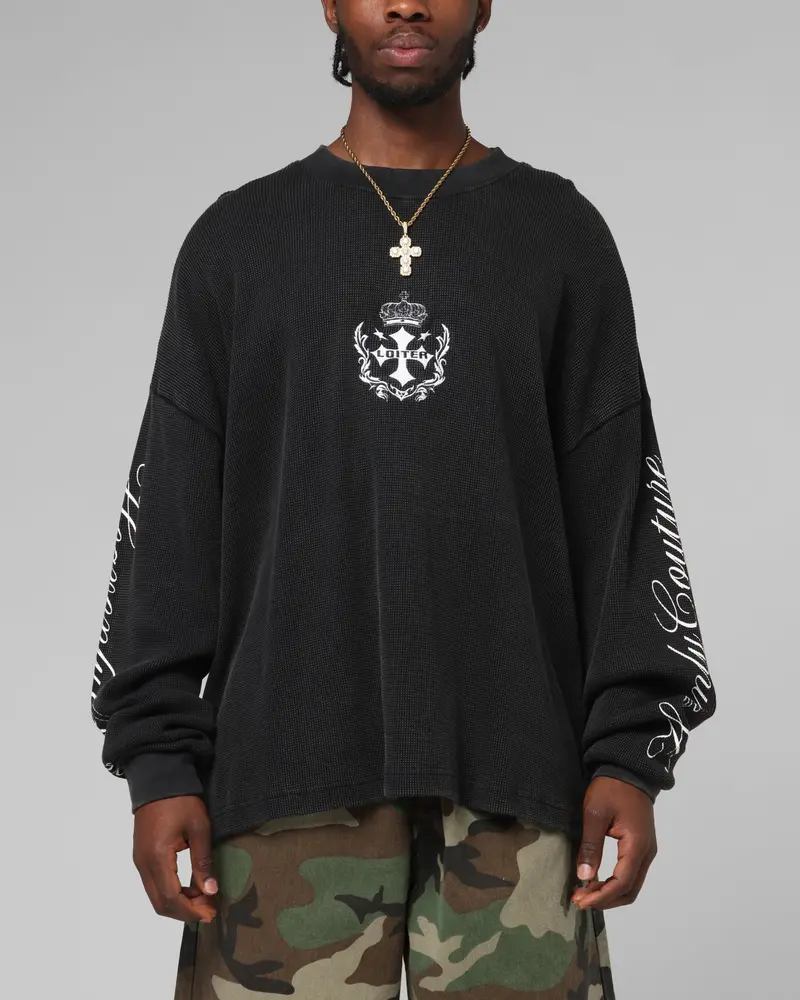 Loiter Purity Thermal Long Sleeve T-Shirt Black 1
