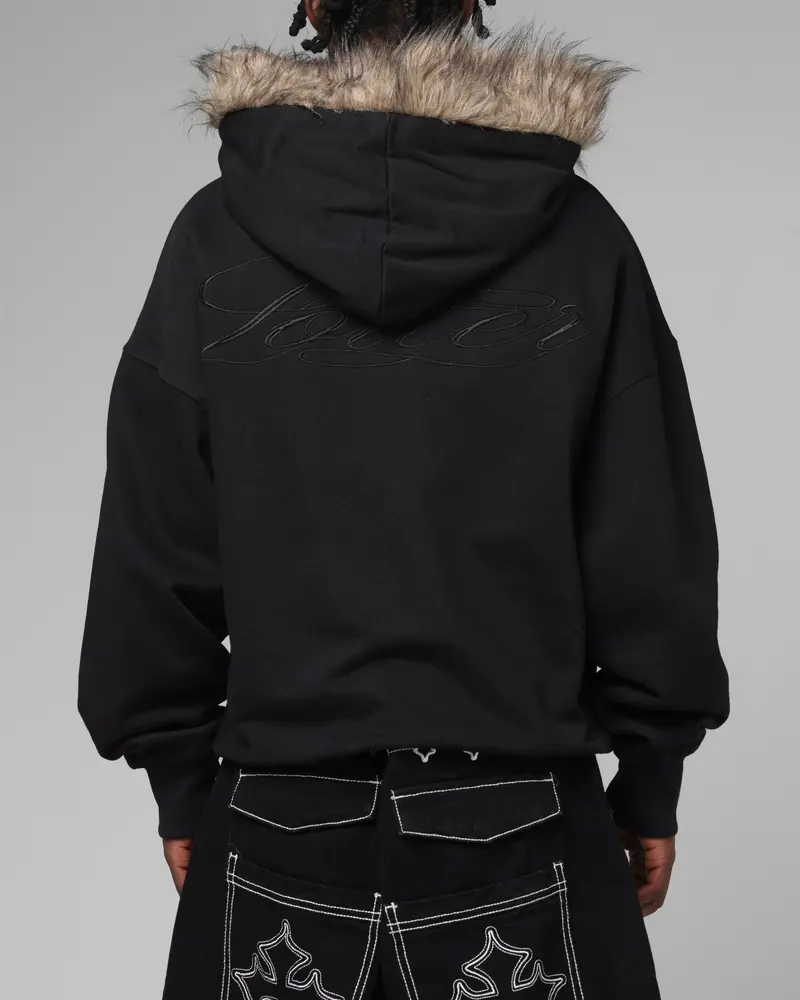 Loiter Purity Zip Hoodie Black 1