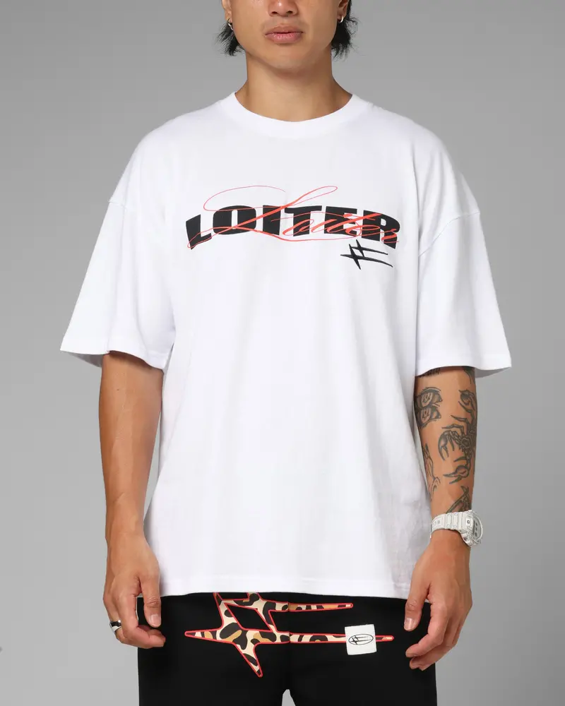 Loiter Redline T-Shirt White 1