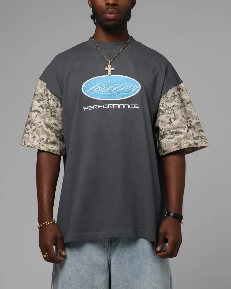 Loiter Rodeo T-Shirt Black/Camo 1