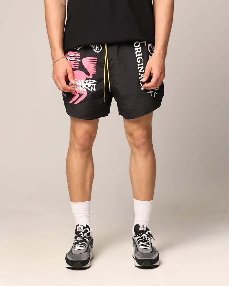 Loiter Rodeo Walk Shorts Black 1