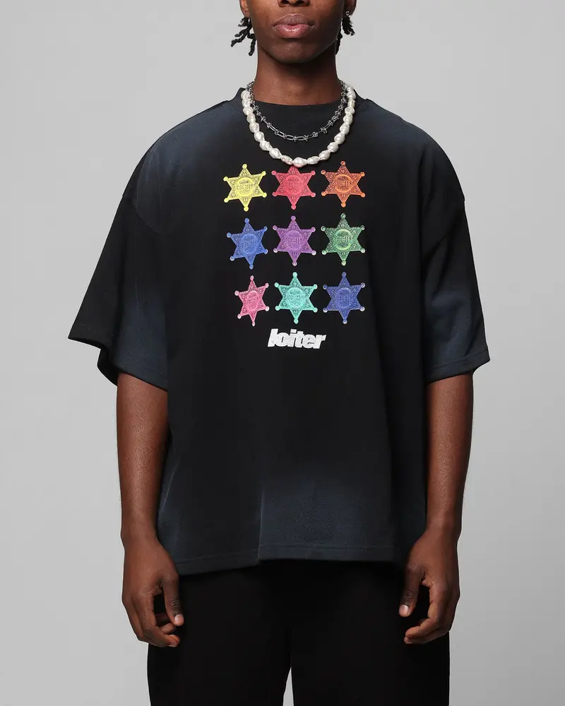Loiter Sherif Vintage T-Shirt Washed Black 1