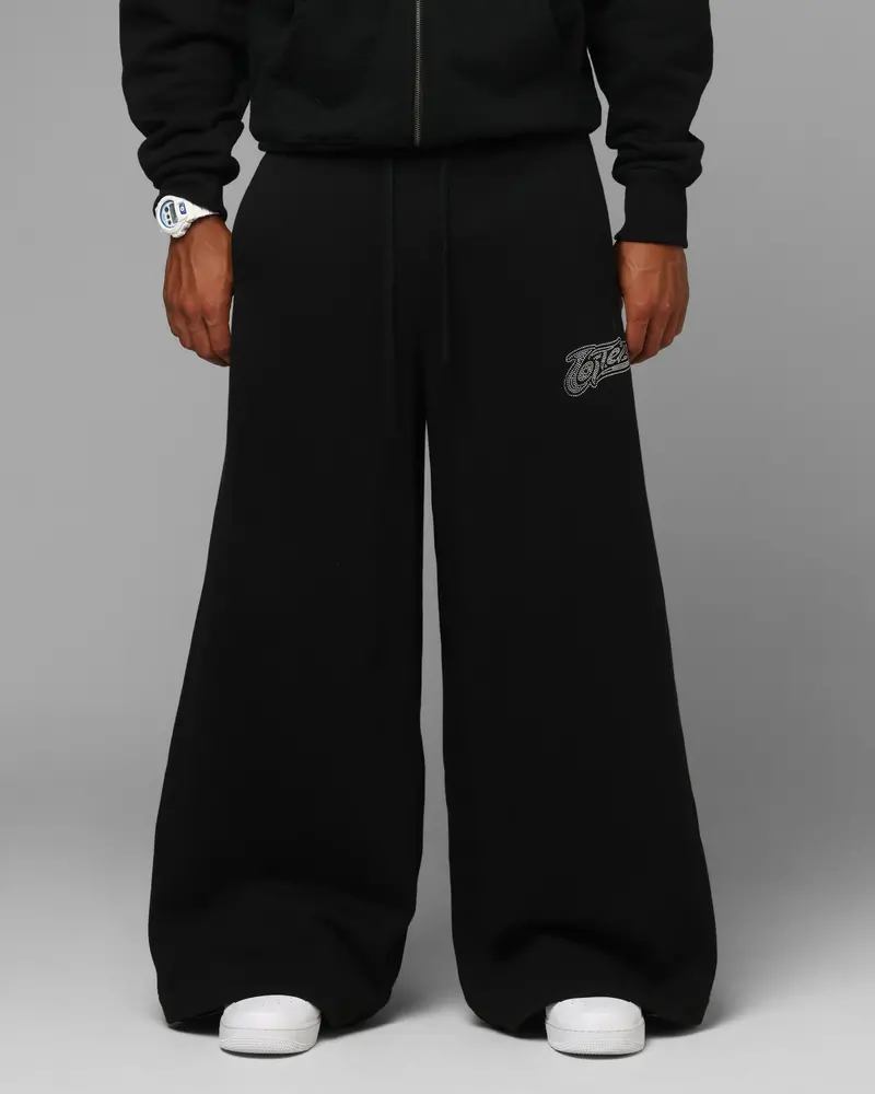 Loiter Silicone Ultra Wide Sweatpants Black 1