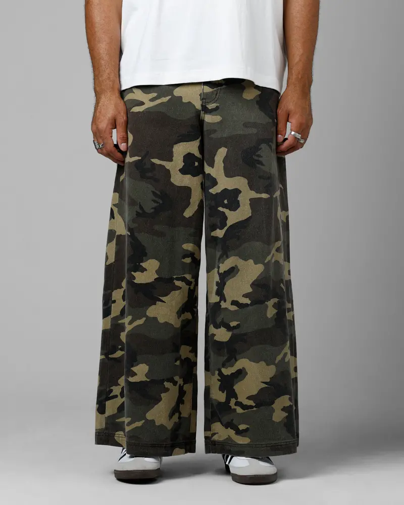 Loiter Skate Jeans Washed Camo 1