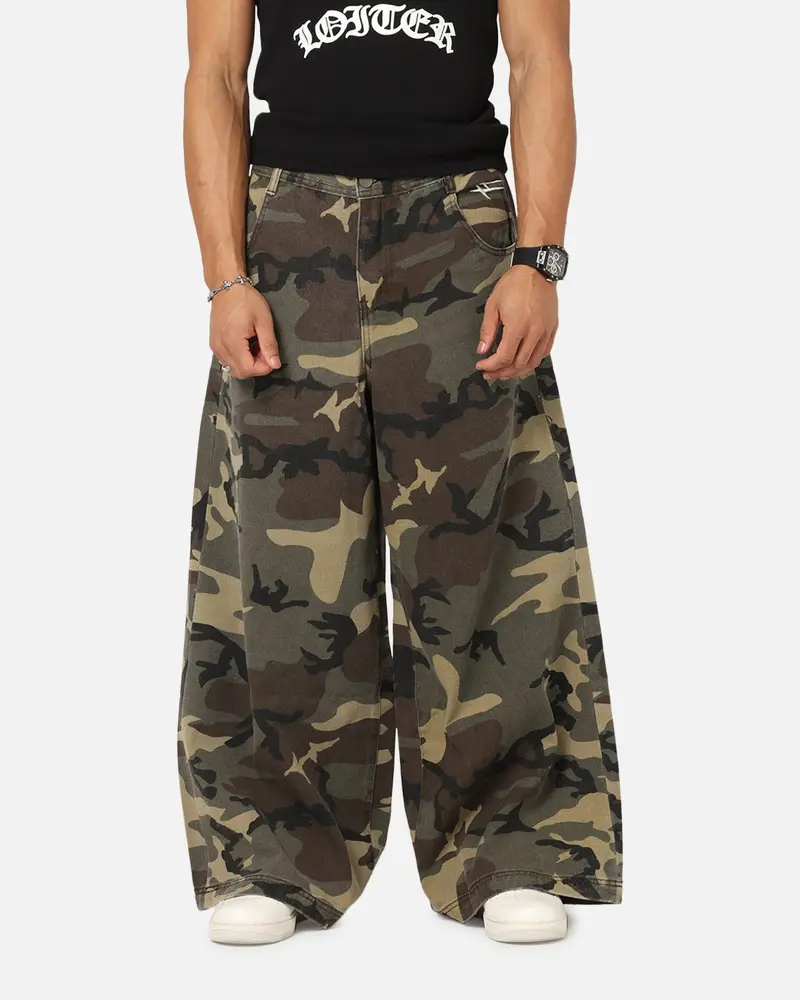 Loiter Skate Jeans Woodland Camo 1