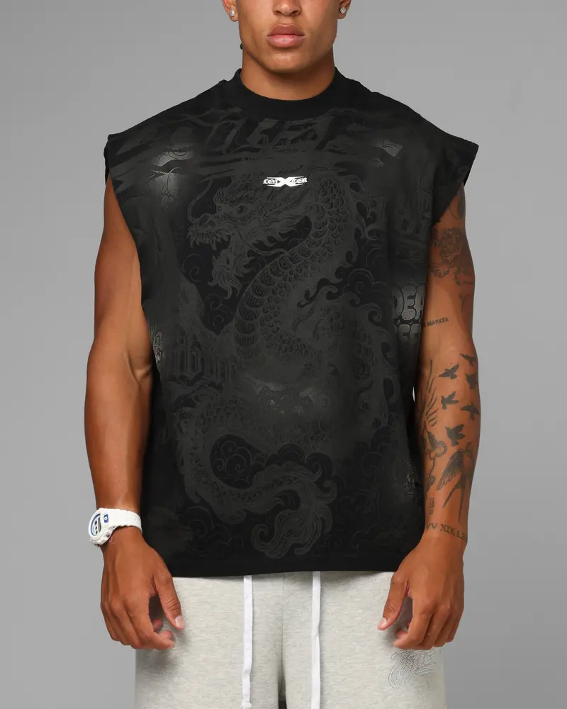 Loiter Sketch Book Muscle T-Shirt Black 1