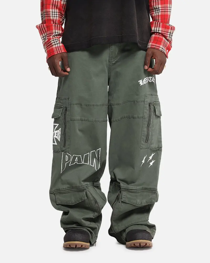 Loiter Sketch Utility Pants Olive 1