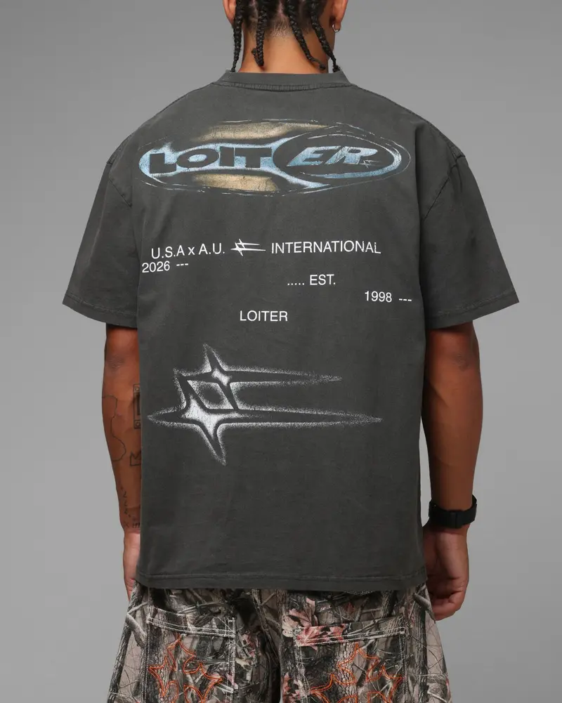 Loiter Speedform T-Shirt Black Wash 1