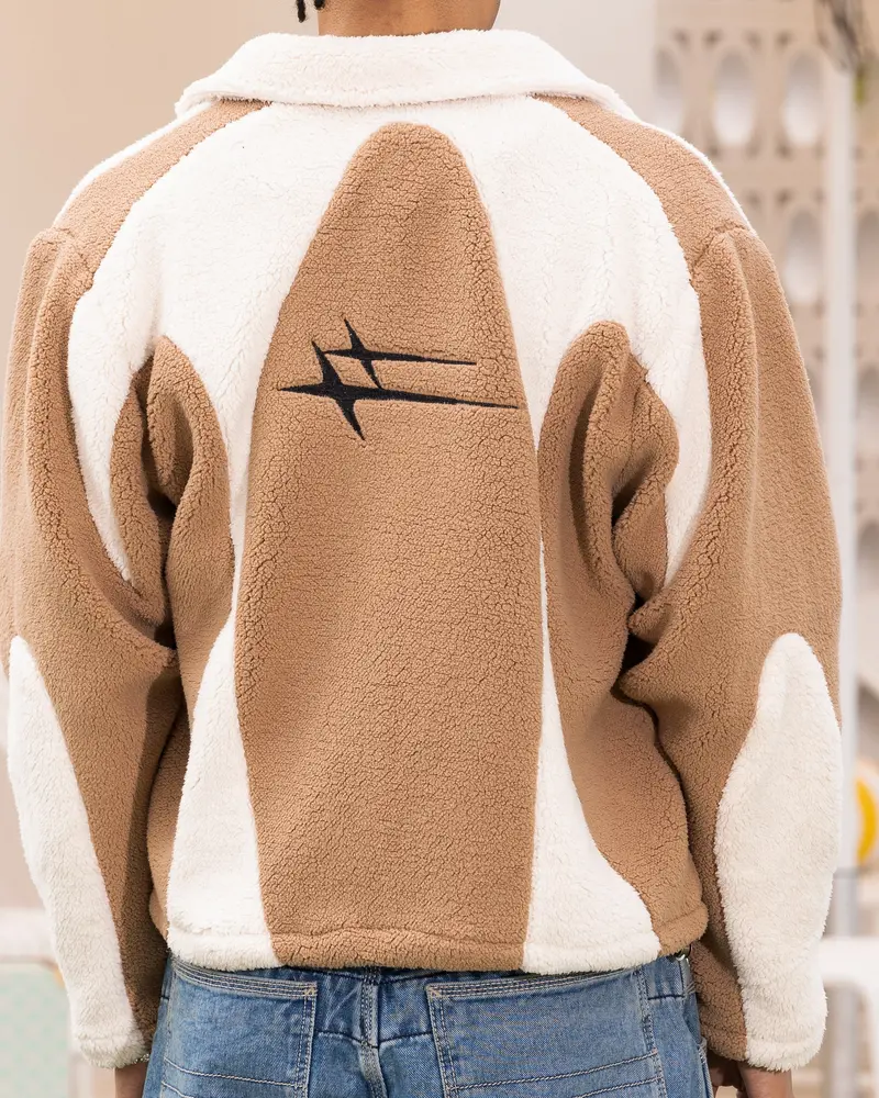 Loiter Spire Fleece Jacket Dark Tan/Ecru 5