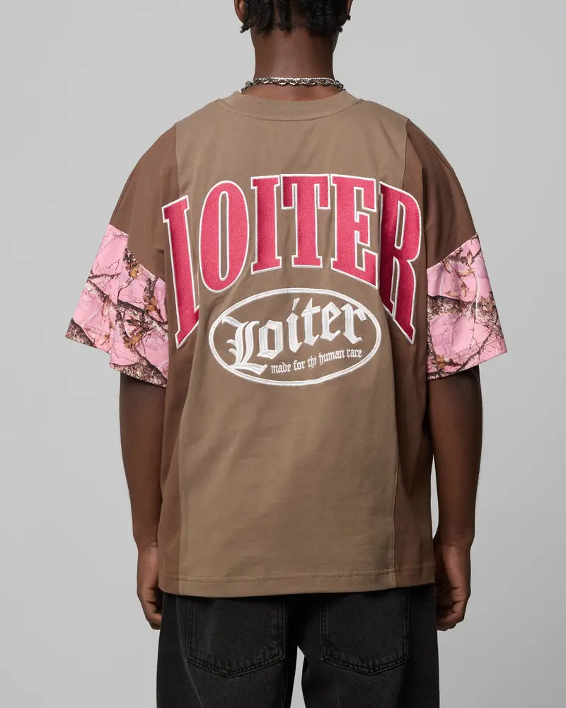Loiter Splinter T-Shirt Pink Camo 1