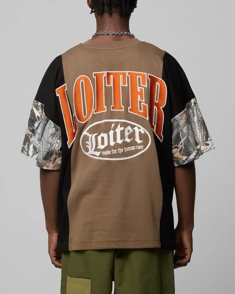 Loiter Splinter T-Shirt Woodland Camo 1
