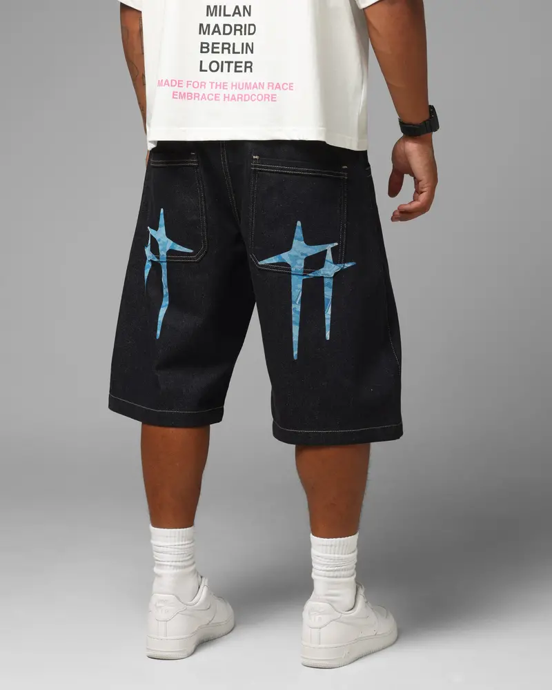 Loiter Star Born Camo Jorts Indigo 1