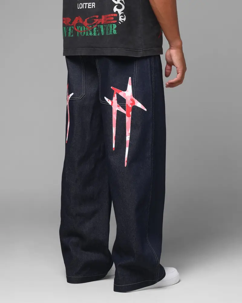 Loiter Star Born Jeans Indigo/Pink 1