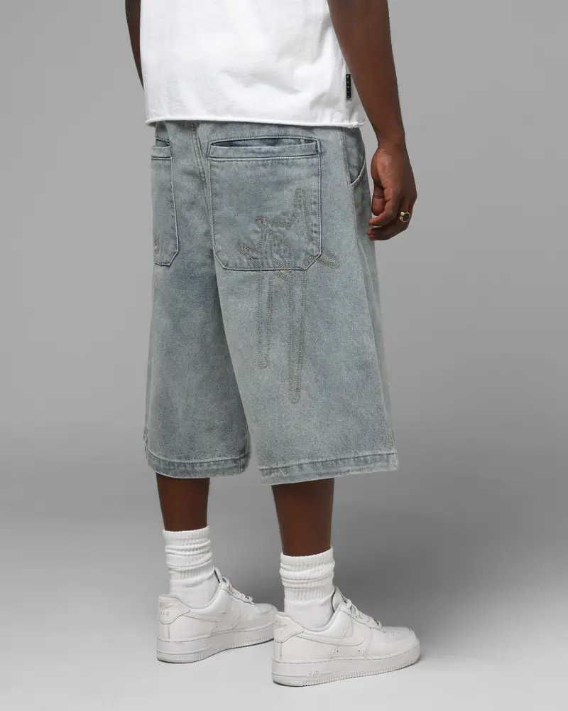 Loiter Star Born Jorts Light Blue 1