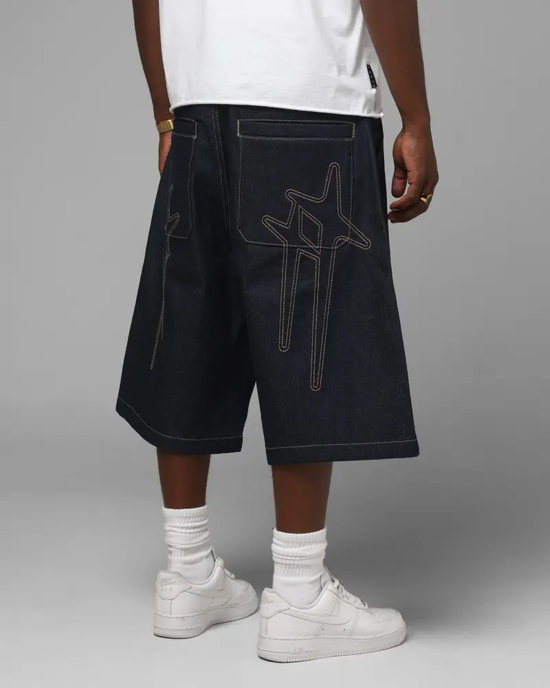 Loiter Star Born Jorts Raw Indigo 1