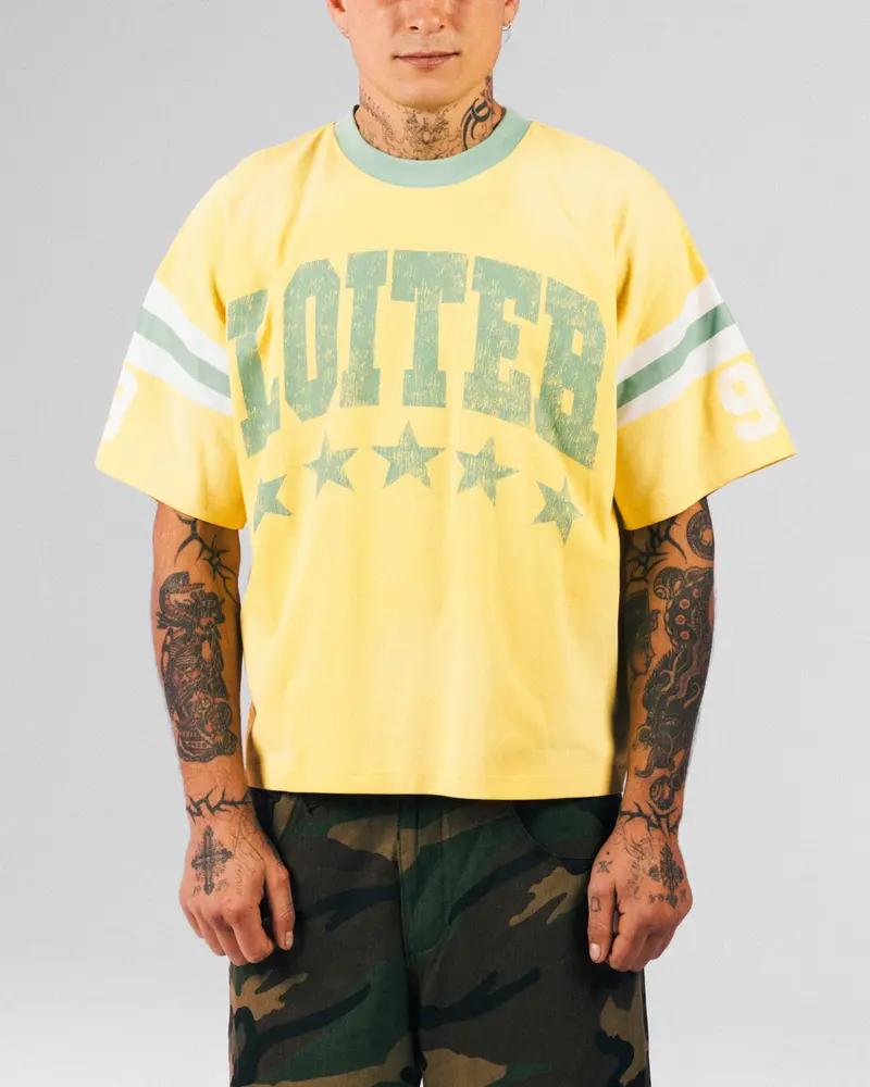 Loiter Star Jersey T-Shirt Yellow 1