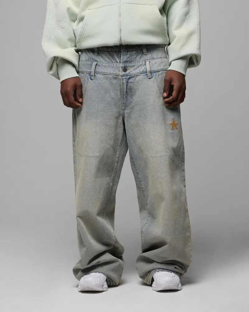 Loiter Star Layered Jeans Washed Blue 1