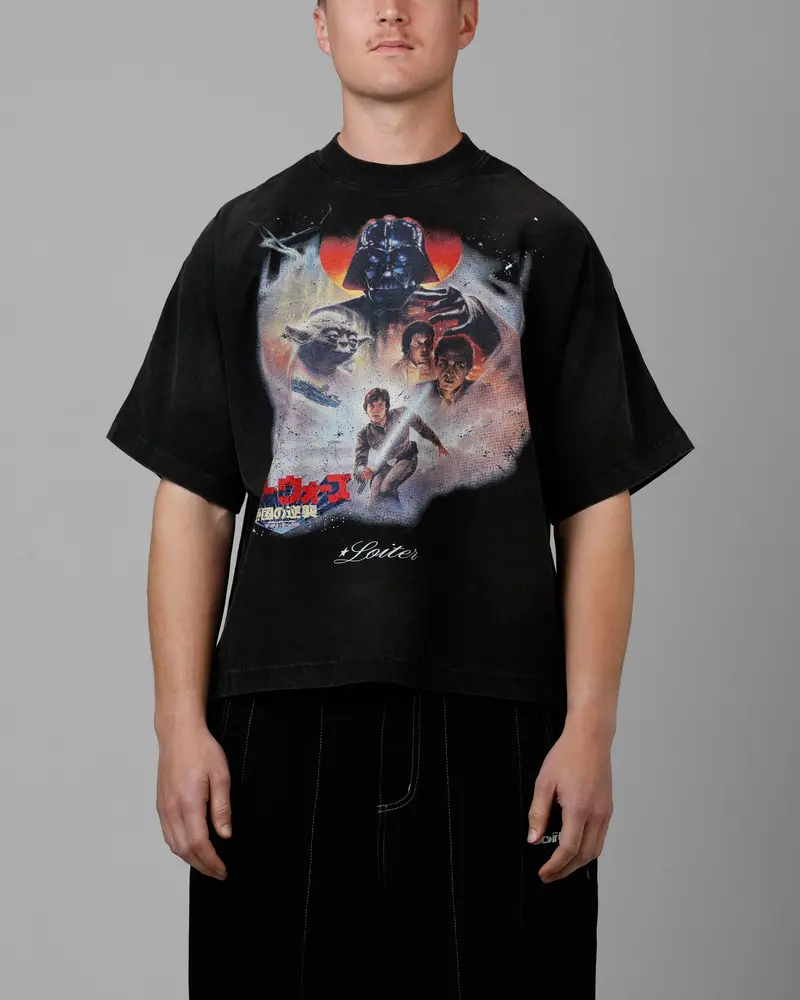 Loiter Star Wars Vintage T-Shirt Washed Black 1