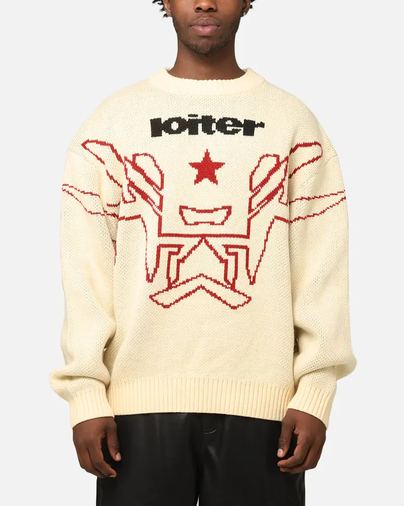 Loiter Substance Knit Sweater Off White 1