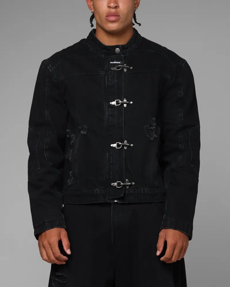Loiter Thrasher Jacket Washed Black 1