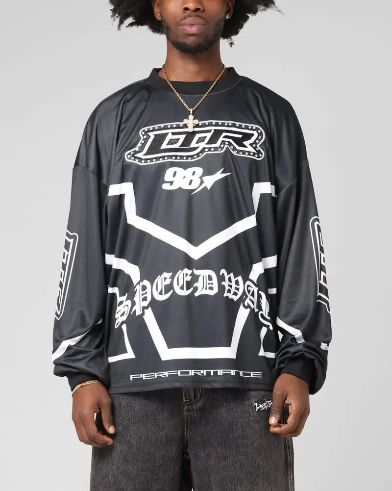 Loiter Thrill Racing Long Sleeve T-Shirt Black 1