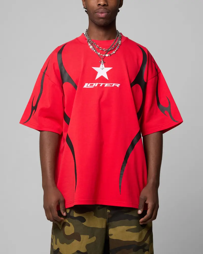 Loiter Trackstar T-Shirt Red 1