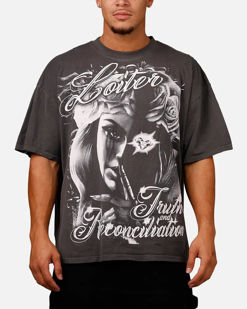 Loiter Truth And Reconciliation T-Shirt Charcoal 1