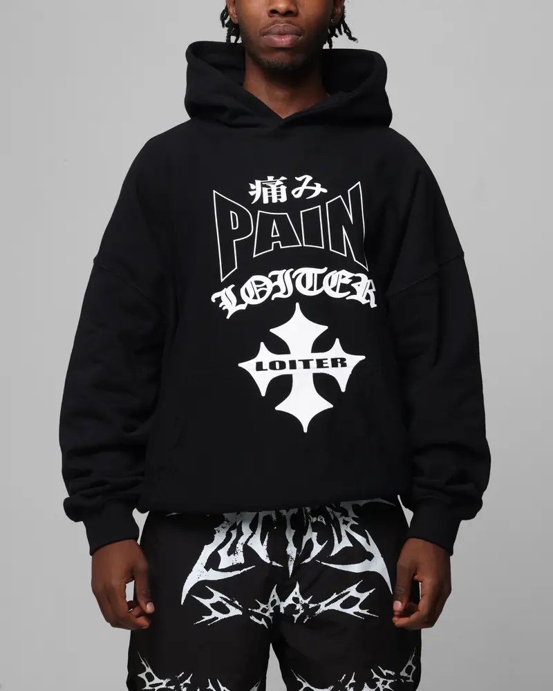 Loiter Ultimate Pain Hoodie Black 1